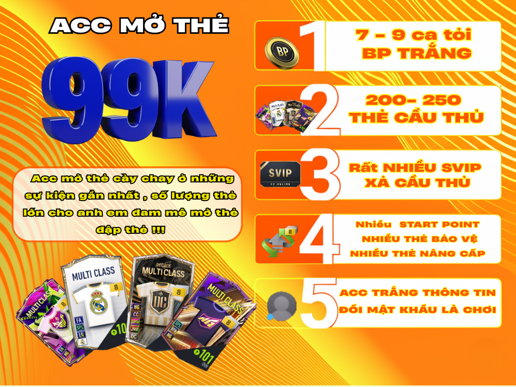ACC MỞ THẺ 99K